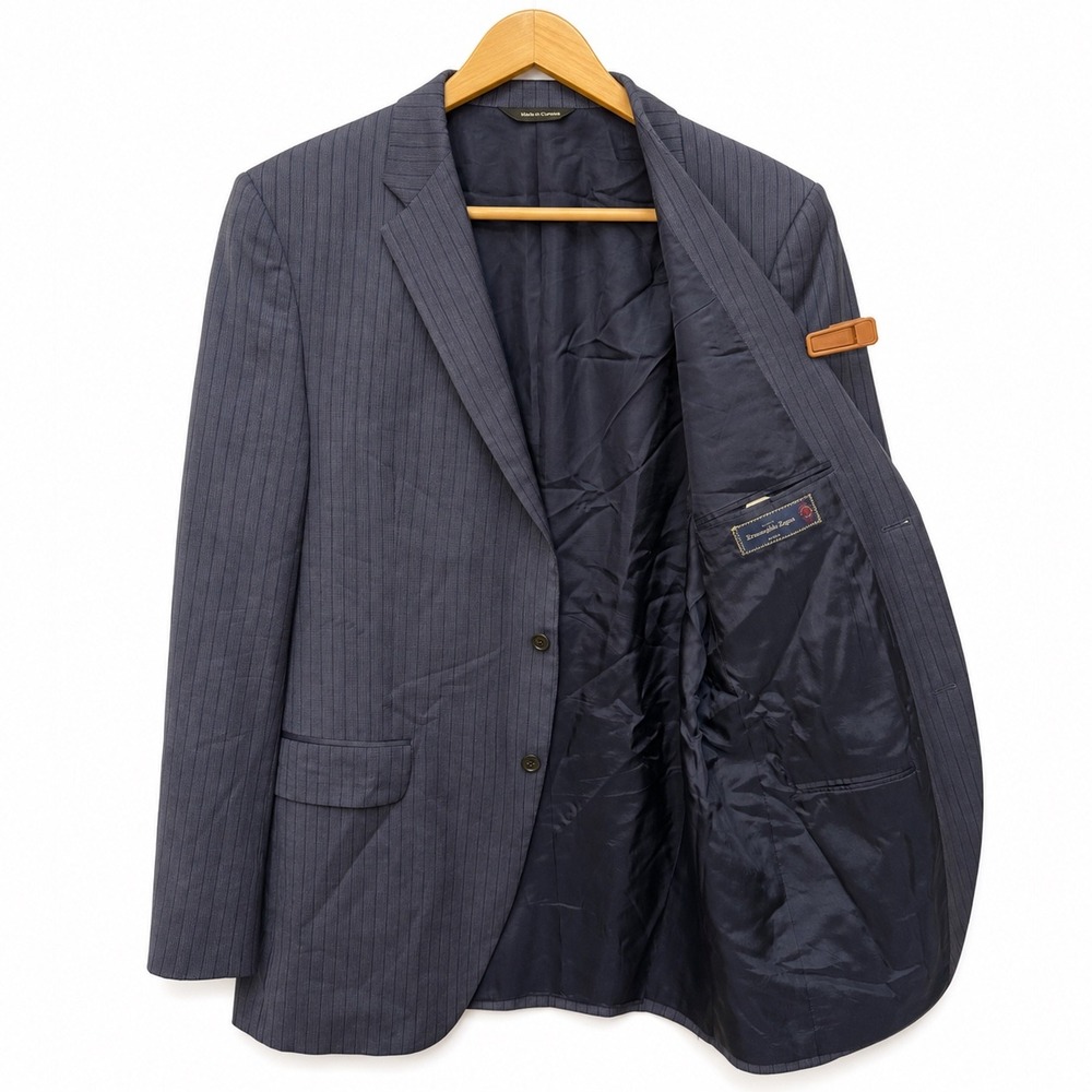 Ermenegildo Zegna Coppley for Harry Rosen Shang Pinstripe Blazer Navy Blue 44